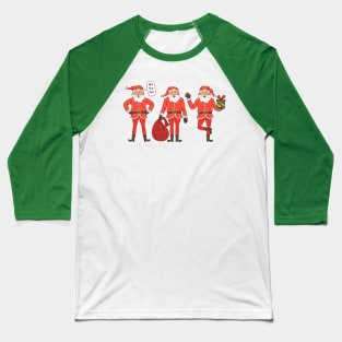 Santa Claus Funny Baseball T-Shirt